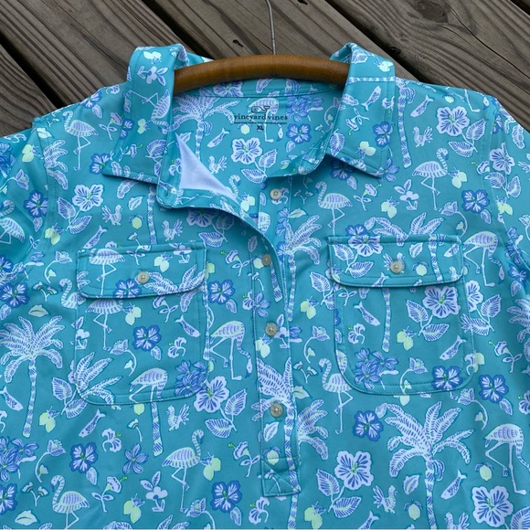 Vineyard Vines Printed Sankaty Margo Shirt Dress - Picture 9 of 12